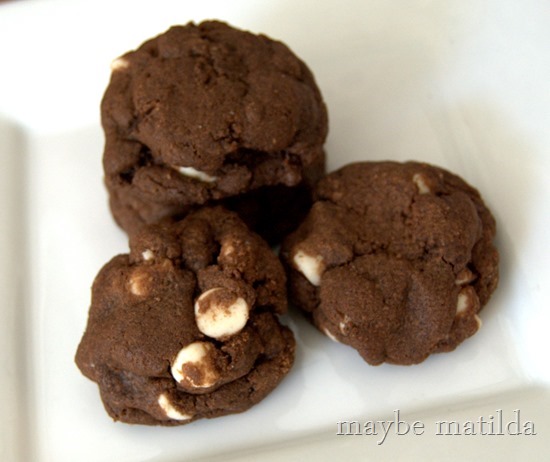 Fudgy and delicious Chocolate White Chip Cookie Recipe