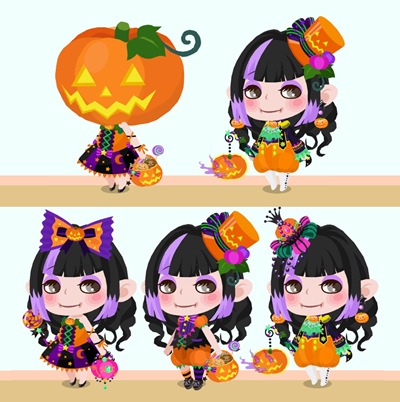 パンプキンハロウィン パンプキンハロウィン,ポケコロ,ポケットコロニー