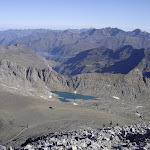 Le Lac glac� (lago de Marbores) sous la br�che de tuquerouye (Tucarroya)
