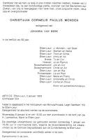 Monden, Christiaan Cornelis Paulus Overlijdensadvertentie .jpg