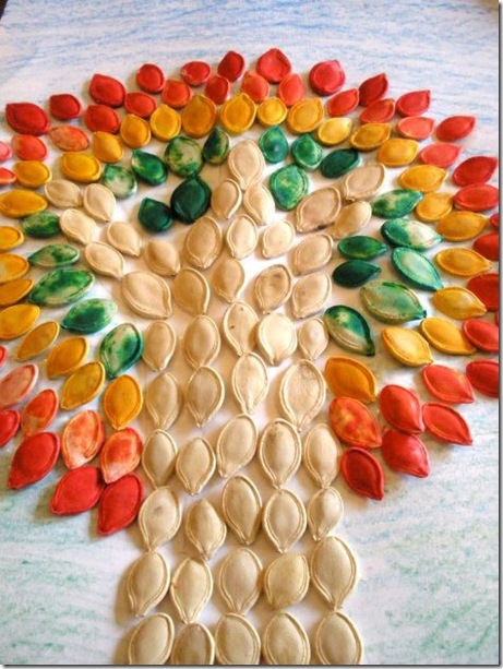 pumpkin seed mosaic pumpkin seed mosaic