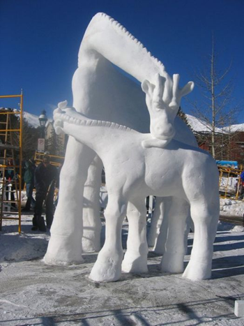 Скульптуры из снега Скульптуры из снега