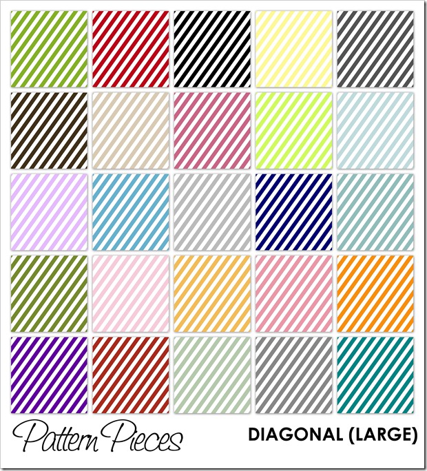 IMAGE - Pattern Pieces - Diagonal (Large) IMAGE - Pattern Pieces - Diagonal (Large)