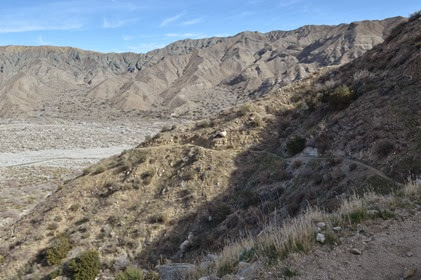 switchbacks on the Whitewater Canyon Loop Trail