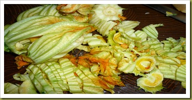 Frittata con i fiori di zucca (2)