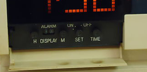 Lumitime C-41 clock controls