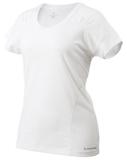 If you’re looking for more coverage, try the Moving Comfort Talent Tee with short sleeves and a feminine scoop neck. The pique mesh fabric is breathable and the shapely seams skim the body without hugging—and it’s available in plus sizes.