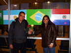 Mas, no aeroporto tivemos uma recepção calorosa!! - 16/02/09