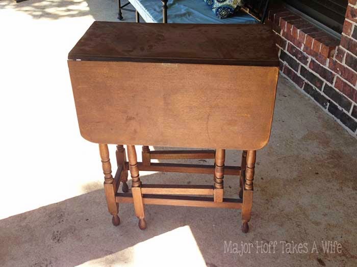 Gate Leg table before painting Dusty and in need of repair Gate Leg table before painting Dusty and in need of repair