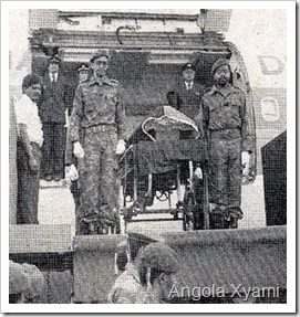 FOTO HISTÓRICA: A chegada do corpo do Saudoso Presidente Dr. Agostinho Neto à Luanda...