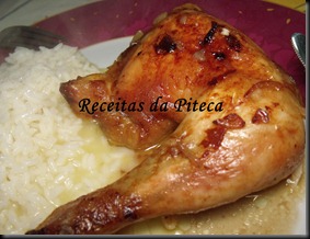 Frango assado com cerveja.