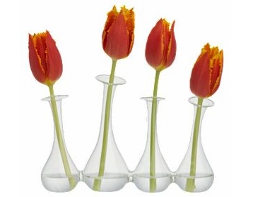 4-some bud vase. (cb2.com)