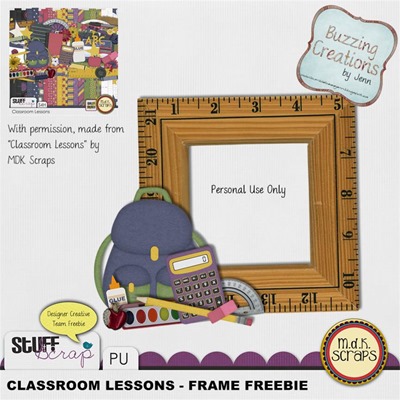 MDK Scraps - Classroom Lessons - Frame Freebie Preview