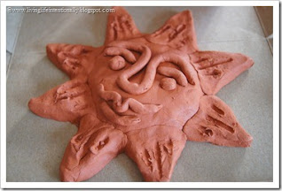 5 Fun & Free Activities to Teach the Aztecs Aztec Sun Clay ARt for Kids - Homeschool History Project