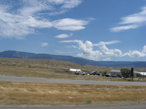 Leaving Grand Junction the next day.  View of Grand Mesa.