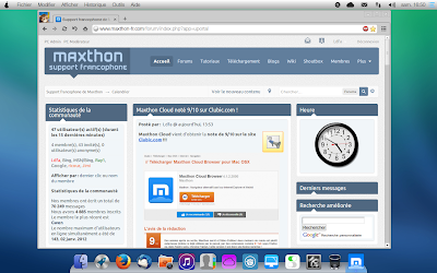 Maxthon Cloud Browser in PearOS