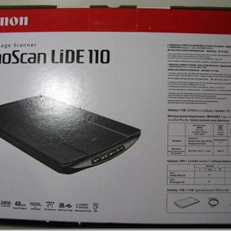 Canon Canoscan LiDE 110 Scanner(掃瞄器)開箱