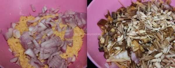 Vazhaipoo Vadai step2