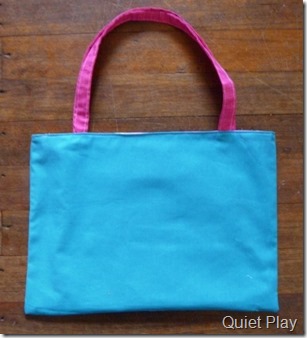 Back of cupcake tote bag Back of cupcake tote bag