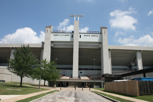 Missouri State officials announced that three of the remaining poles at the Plaster Sports Complex will be taken down.  (photo credit: James Mulvenon)