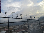 Some more of the metal sculptures - these ones all playing a different music instrument.