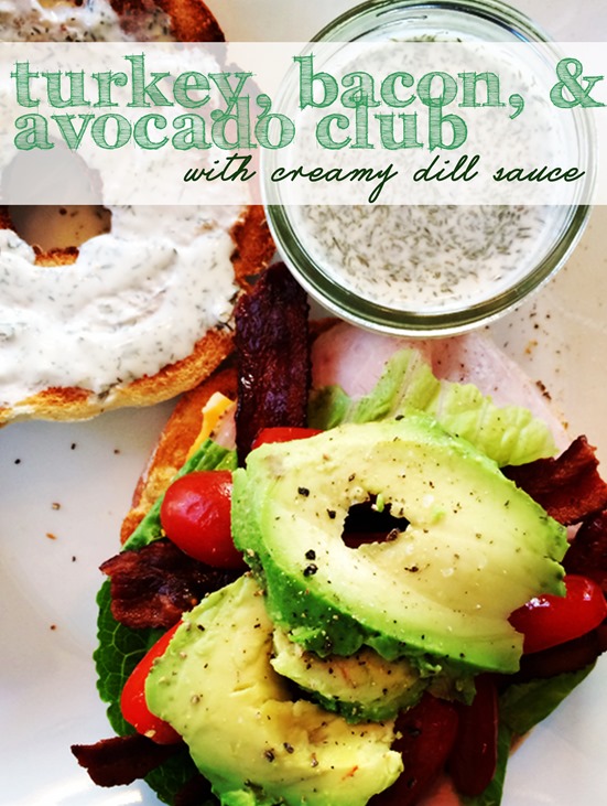 Turkey, Bacon, & Avocado Club with Creamy Dill Sauce Shan Made
