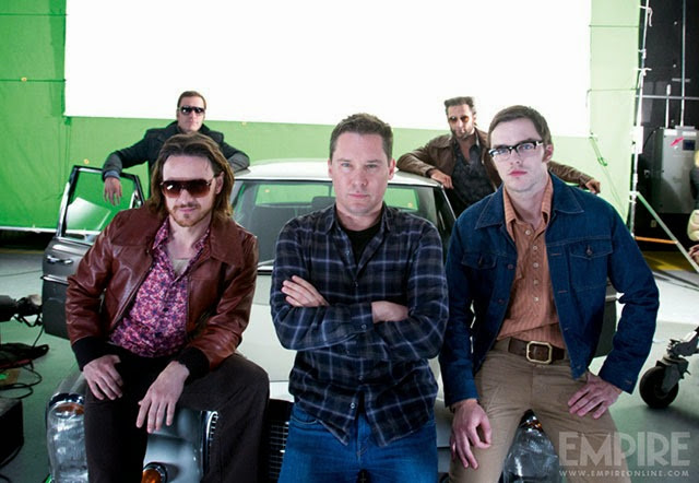 Bryan Singer, Wolvie és a többiek egy X-Menes kulisszafotón