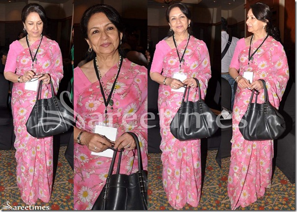 Pink_Floral_Print_Saree