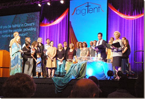 Big Tent, new mission co-workers being commissioned