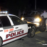 A high-speed chase that started in West Sacramento, early Tuesday morning, as a traffic stop. The suspect took off and lead officers on a wild ride down Highway 50, before exiting at Howe Avenue. The chase continued down the American River Bike Trail with the suspect ramming the gate at Cadillac Drive and continued down the bike trail past Watt Avenue. The suspect then double backed and exited the bikepath back on the road at Spanos Court.
Officers brought the chase to an end utilizing a PIT maneuver (essentially forcing the suspects vehicle to spin-out) at the intersection of Hurley Way and Bell Street.
No one was injured and the suspect was taken into custody without further incident. News_120814_WestSacPursuit_Robert Petersen