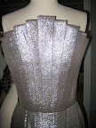 We all loved this dress, and it reminded us a bit of the Chrysler building. The dress is Rafael Cennamo.