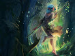Elven Sorcerer In Magic Wood