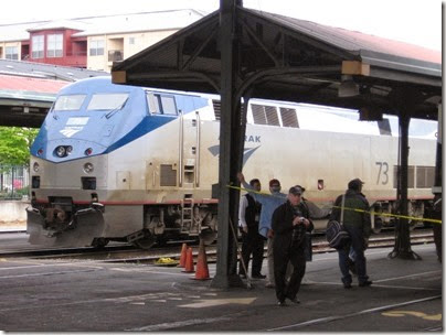 IMG_0735 Amtrak P42DC #73 at Union Station in Portland, Oregon on May 10, 2008