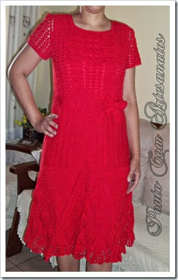 VESTIDO ABACAXIS VERMELHO