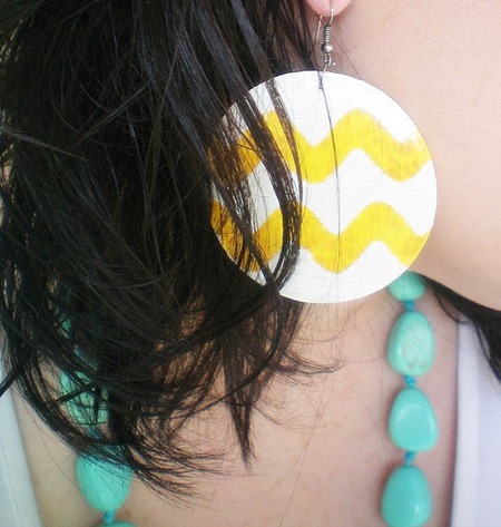 chevron earrings tutorial