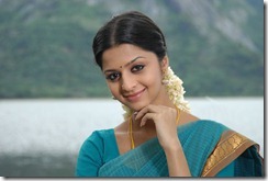 vedika in blue saree