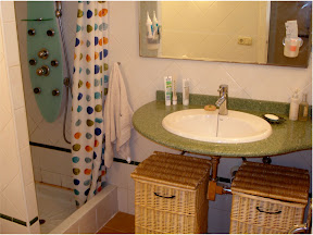 Complete Bathroom:<br />
Bathroom with massage shower and toilet. Heating