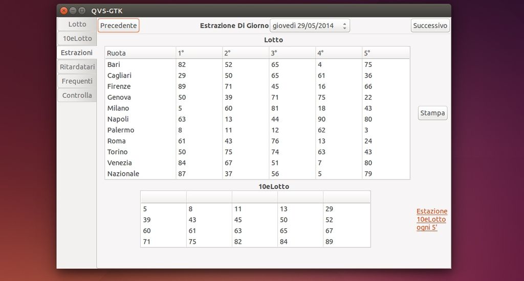 QVS - Quanto Vinco Se... in Ubuntu Linux