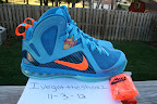nike lebron 9 ps elite lebron pe china 3 05 Closer Look at Nike LeBron 9 P.S. Blue Flame and Tennis Balls PEs