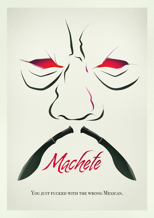 Machete minimal movie poster