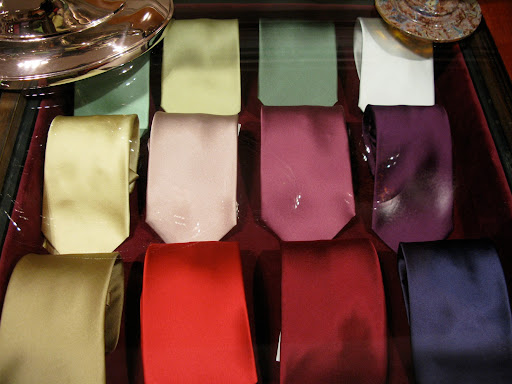 Solid and more neutral ties, just the thing we need.