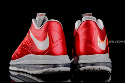 nike lebron 10 low gr ohio state 1 03 First Look at Nike Air Max LeBron X Low Ohio State