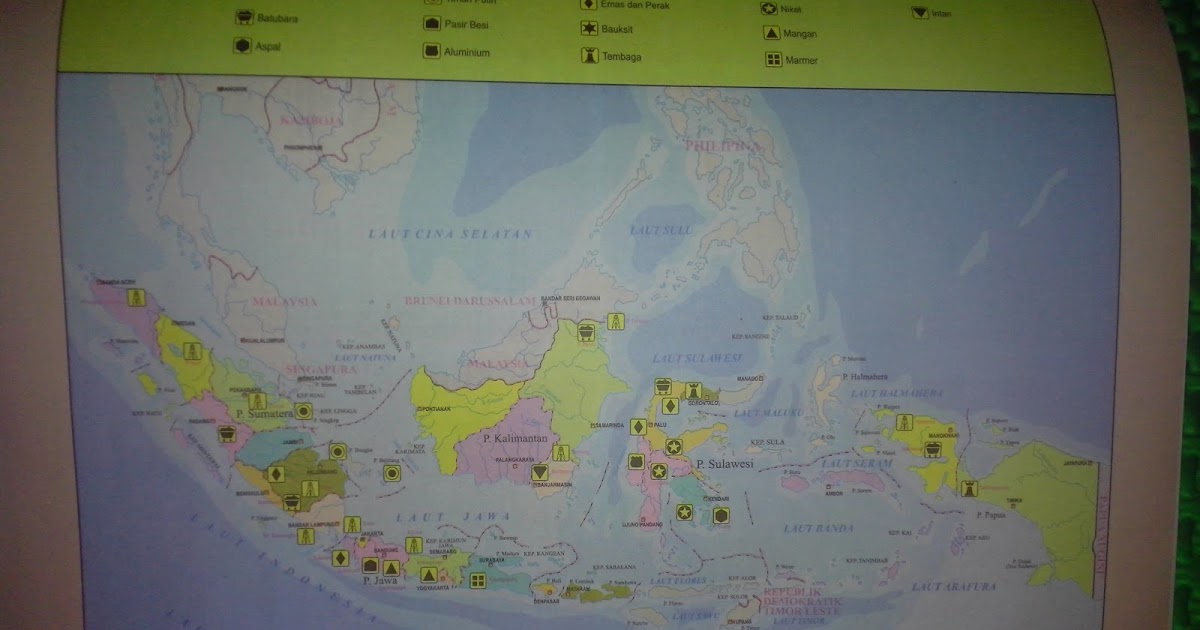 sumber daya alam dan berkelanjutan: hasil tambang di Indonesia