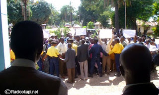 Une marche de protestation à Kinshasa (archives).