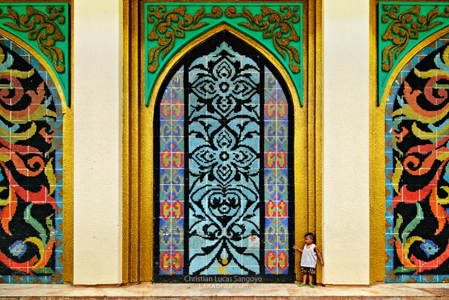 Mosaic Wall at the Far End of Manila's Mosque