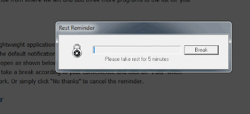 desk break reminder desk break reminder