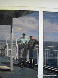 Russ and Frank at sea (reflection)