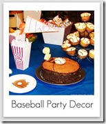 baseball party decorations