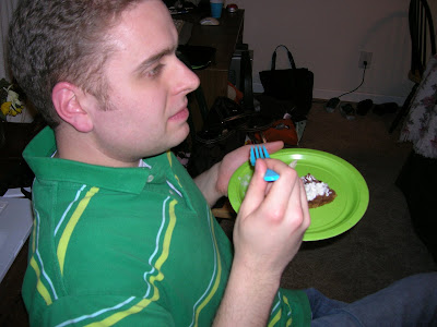 Erik Eats the Cheesecake