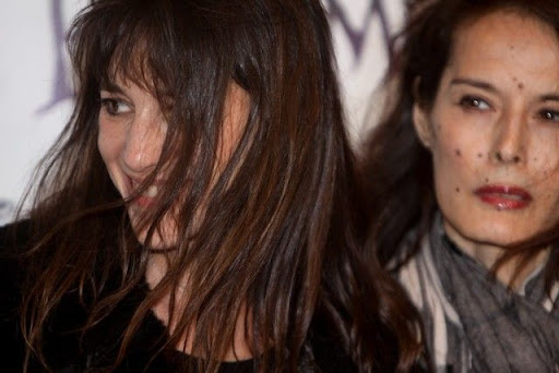 Charlotte Gainsbourg and Bambou at the premiere of Alice in Wonderland